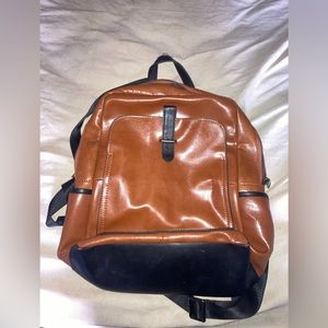 Bostonian leather backpack